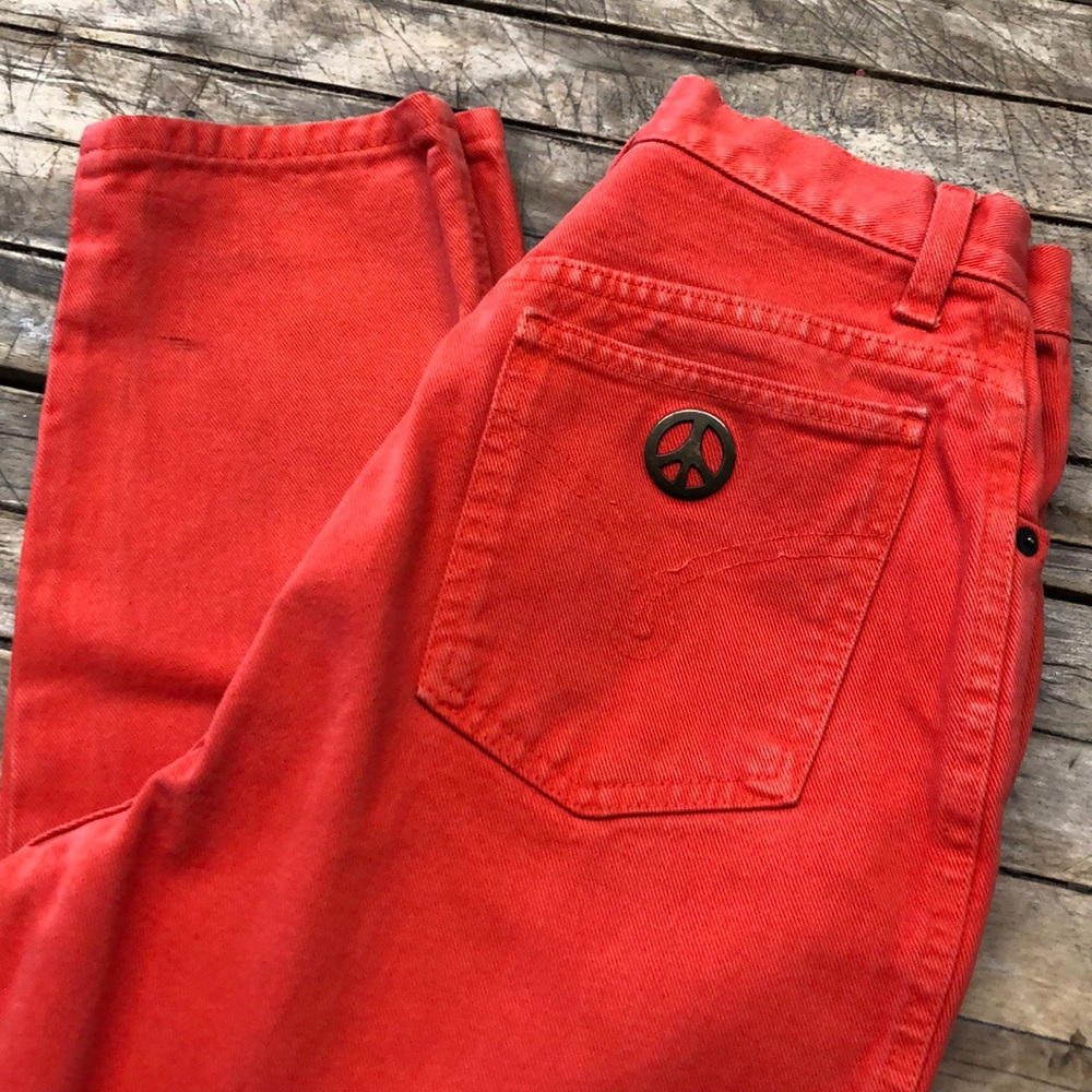 Vintage Moschino Italian Orange Jeans